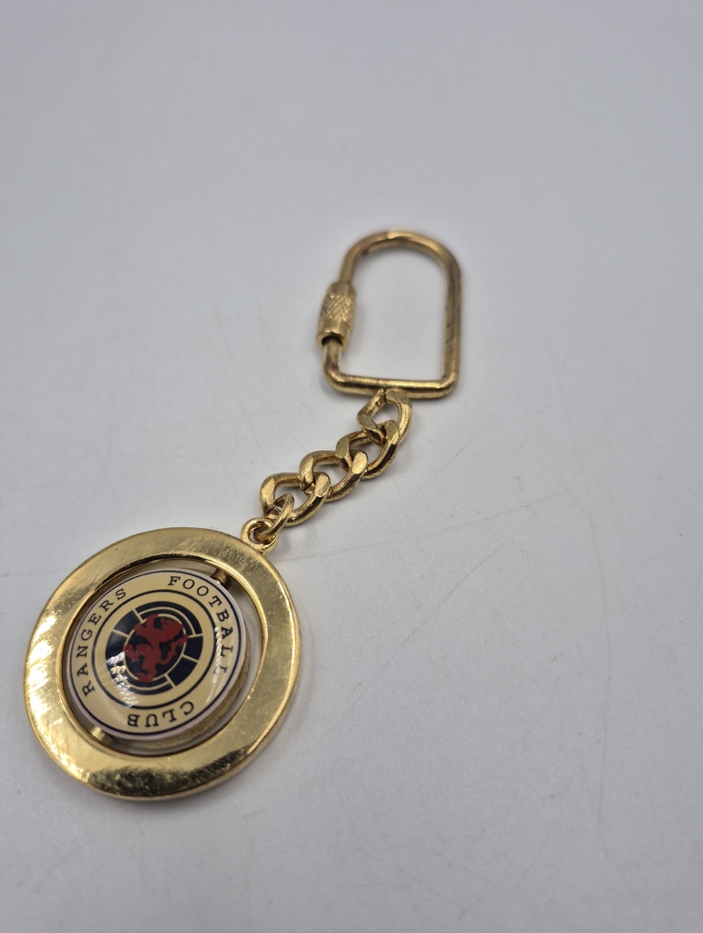 Glasgow Rangers Football Club Gold Tone Keychain.Multiple Available.